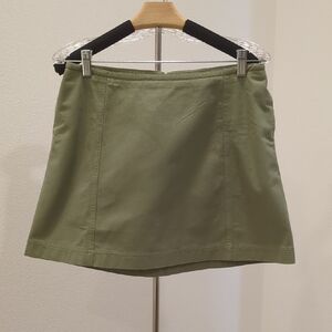 Melrose and Market Green A-Line Mini Skirt Athletic